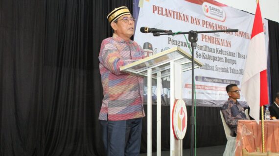 Momen Pelantikan PPPKD, Wabup Dompu : PPPKD Garda Terdepan Pengawas Pemilukada